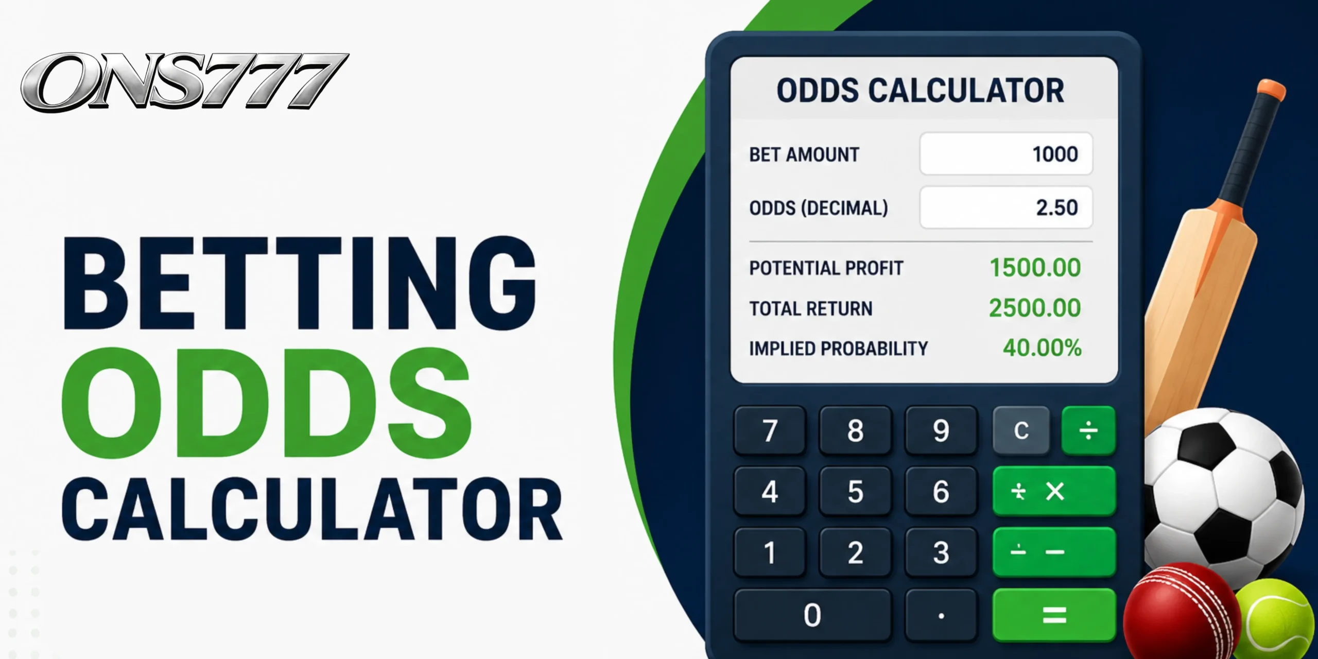 Betting odds calculator for sports