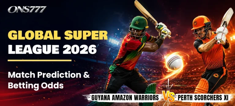 Global Super League 2026 - Guyana Amazon Warriors vs. Perth Scorchers XI_ Match Prediction & Betting Odds