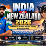 India vs New Zealand 2026: Schedule, Squads & Venues