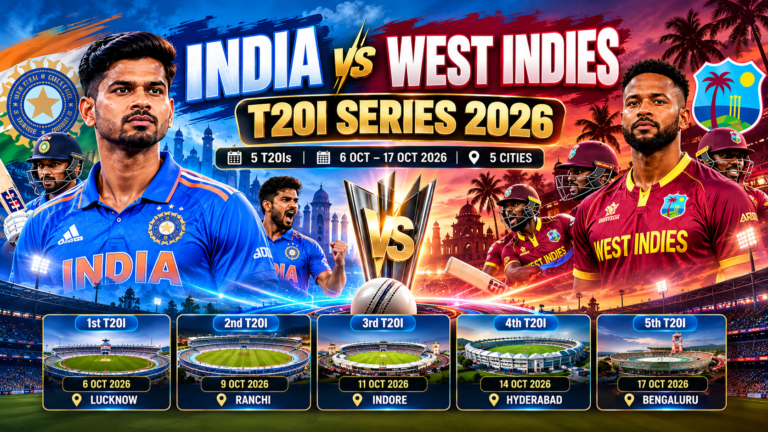 India vs West Indies T20I Series 2026